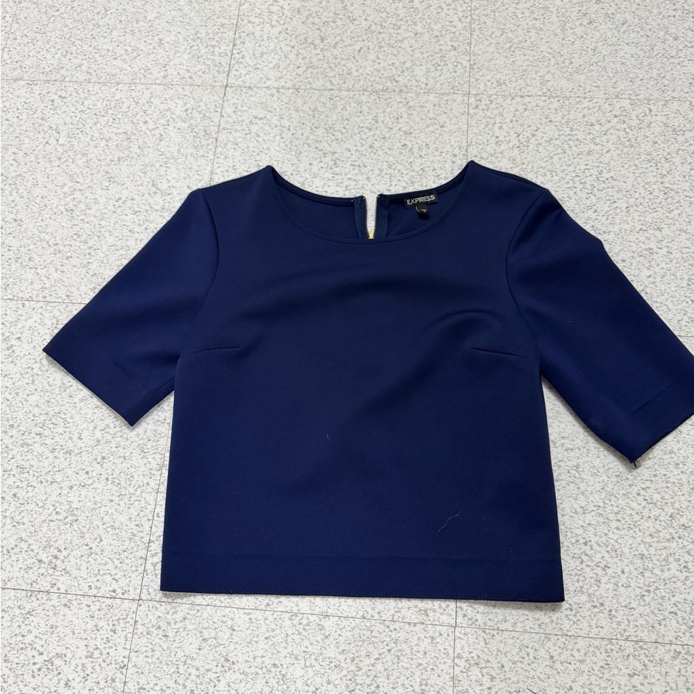 Express Dark Blue Women's Crop Top